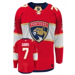 Men's Florida Panthers #7 Radko Gudas Adidas Authentic Home NHL Hockey Jersey