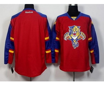 Men's Florida Panthers Blank Reebok Red Home Hockey Jersey