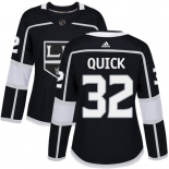 Adidas Los Angeles Kings #32 Jonathan Quick Black Home Authentic Women's Stitched NHL Jersey