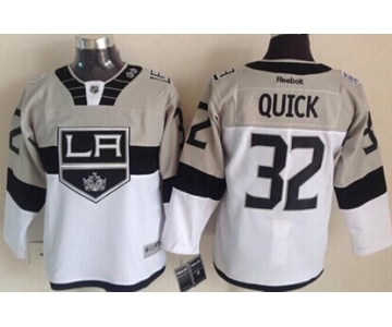 Los Angeles Kings #32 Jonathan Quick 2015 Stadium Series Gray/White Kids Jersey