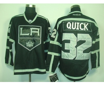 Los Angeles Kings #32 Jonathan Quick Black Ice Jersey