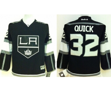 Los Angeles Kings #32 Jonathan Quick Black Kids Jersey