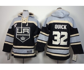 Old Time Hockey Los Angeles Kings #32 Jonathan Quick Black Kids Hoodie