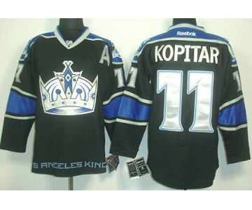 Los Angeles Kings #11 Anze Kopitar Black Third Jersey