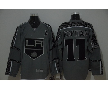 Los Angeles Kings #11 Anze Kopitar Charcoal Gray Jersey