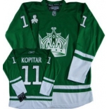 Los Angeles Kings #11 Anze Kopitar St. Patrick's Day Green Jersey