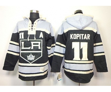 Old Time Hockey Los Angeles Kings #11 Anze Kopitar Black Hoodie