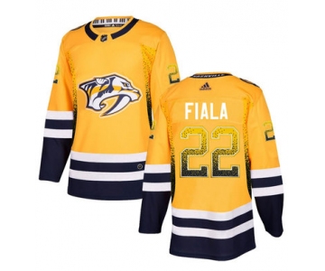 Men's Nashville Predators #22 Kevin Fiala Gold Drift Fashion Adidas Jersey