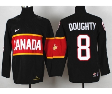 2014 Olympics Canada #8 Drew Doughty Black Kids Jersey