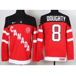 2014/15 Team Canada #8 Drew Doughty Red 100TH Jersey