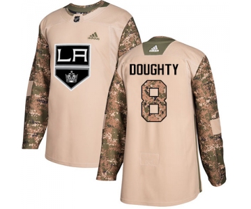 Adidas Kings #8 Drew Doughty Camo Authentic 2017 Veterans Day Stitched NHL Jersey