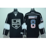 Los Angeles Kings #8 Drew Doughty Black USA Flag Hockey Jersey