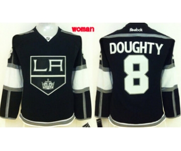 Los Angeles Kings #8 Drew Doughty Black Womens Jersey
