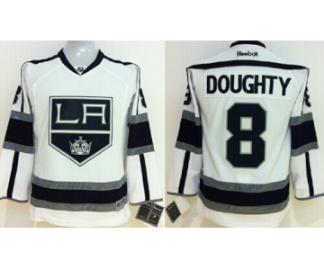 Los Angeles Kings #8 Drew Doughty White Kids Jersey