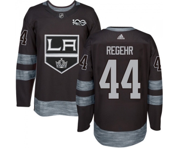 Adidas Kings #44 Robyn Regehr Black 1917-2017 100th Anniversary Stitched NHL Jersey