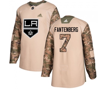 Adidas Kings #7 Oscar Fantenberg Camo Authentic 2017 Veterans Day Stitched NHL Jersey