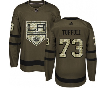 Adidas Kings #73 Tyler Toffoli Green Salute to Service Stitched NHL Jersey