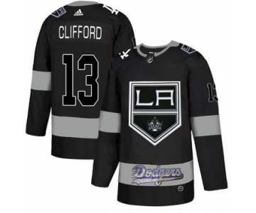 LA Kings With Dodgers 13 Kyle Clifford Black Adidas Jersey