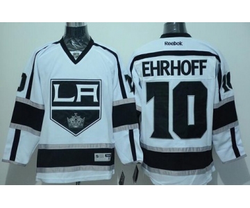 Los Angeles Kings #10 Christian Ehrhoff Reebok White Hockey Jersey