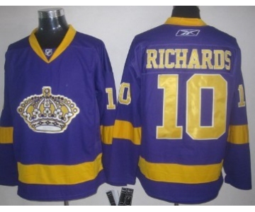 Los Angeles Kings #10 Mike Richards Purple Jersey