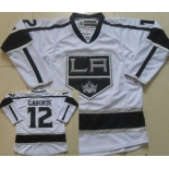 Los Angeles Kings #12 Marian Gaborik White Jersey