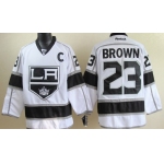 Los Angeles Kings #23 Dustin Brown White Jersey