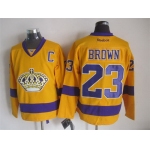 Los Angeles Kings #23 Dustin Brown Yellow Jersey