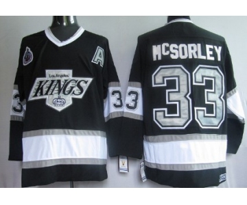 Los Angeles Kings #33 Marty McSorley Black Throwback CCM Jersey
