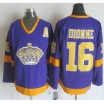 Men's Los Angeles Kings #16 Marcel Dionne 1977-79 Purple CCM Vintage Throwback Jersey