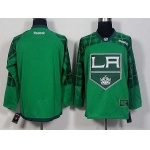 Men's Los Angeles Kings Blank Green 2016 St. Patrick's Day Hockey Jersey