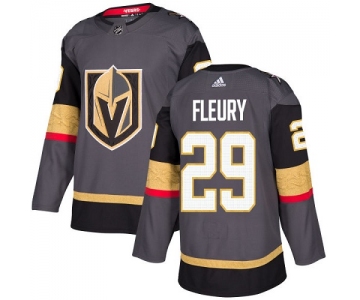 Adidas Vegas Golden Knights #29 Marc-Andre Fleury Grey Home Authentic Stitched Youth NHL Jersey