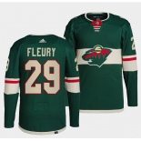 Men's Minnesota Wild #29 Marc-Andre Fleury Green Stitched Jersey