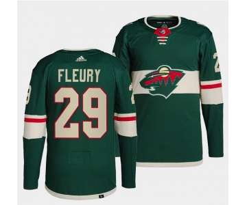 Men's Minnesota Wild #29 Marc-Andre Fleury Green Stitched Jersey