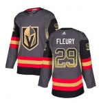 Men's Vegas Golden Knights #29 Marc-Andre Fleury Gray Drift Fashion Jersey