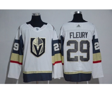 Men's Vegas Golden Knights #29 Marc-Andre Fleury White 2017-2018 Adidas Hockey Stitched NHL Jersey