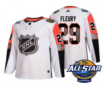 Men's Vegas Golden Knights #29 Marc-Andre Fleury White 2018 NHL All-Star Stitched Ice Hockey Jersey