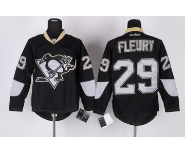 Pittsburgh Penguins #29 Marc-Andre Fleury Black Ice Jersey