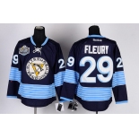Pittsburgh Penguins #29 Marc-Andre Fleury Navy Blue Third Kids Jersey
