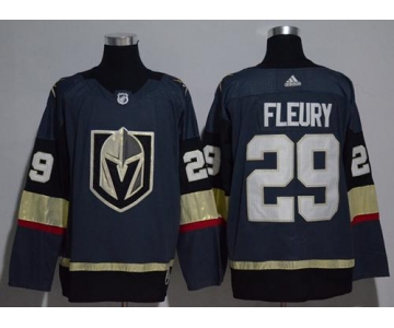 Youth Adidas Vegas Golden Knights #29 Marc-Andre Fleury Grey Home Authentic Stitched NHL Jersey