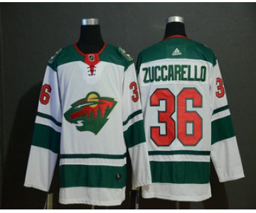 Men's Minnesota Wild #36 Mats Zuccarello Adidas Stitched NHL Jersey