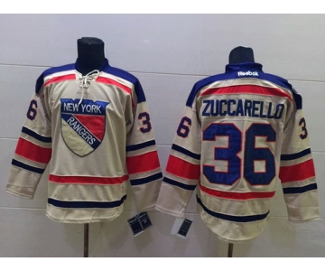 New York Rangers #36 Mats Zuccarello 2012 Winter Classic Cream Jersey