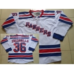 New York Rangers #36 Mats Zuccarello White Jersey