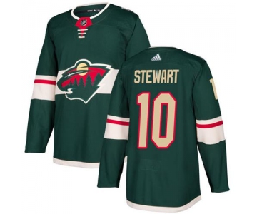 Adidas Wild #10 Chris Stewart Green Home Authentic Stitched NHL Jersey