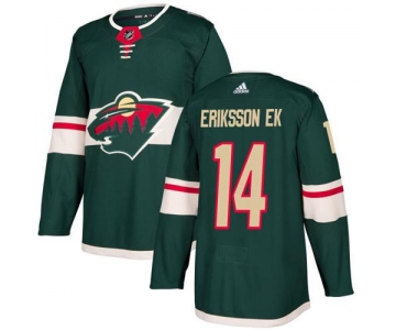 Adidas Wild #14 Joel Eriksson Ek Green Home Authentic Stitched NHL Jersey