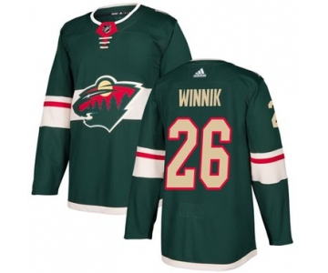 Adidas Wild #26 Daniel Winnik Green Home Authentic Stitched NHL Jersey