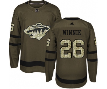 Adidas Wild #26 Daniel Winnik Green Salute to Service Stitched NHL Jersey
