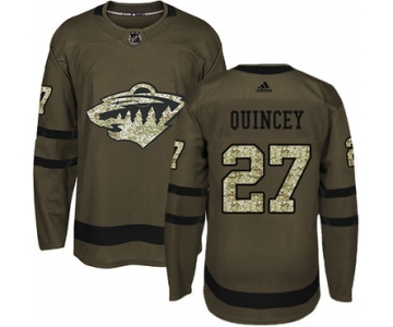 Adidas Wild #27 Kyle Quincey Green Salute to Service Stitched NHL Jersey