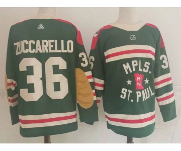 Men Minnesota Wild 36 Zuccarello Green Classic Edition 2022 Adidas NHL Jersey