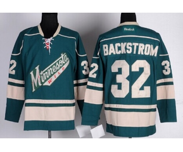 Minnesota Wild #32 Niklas Backstrom Green Third Jersey