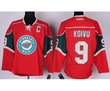 Minnesota Wild #9 Mikko Koivu Red Jersey